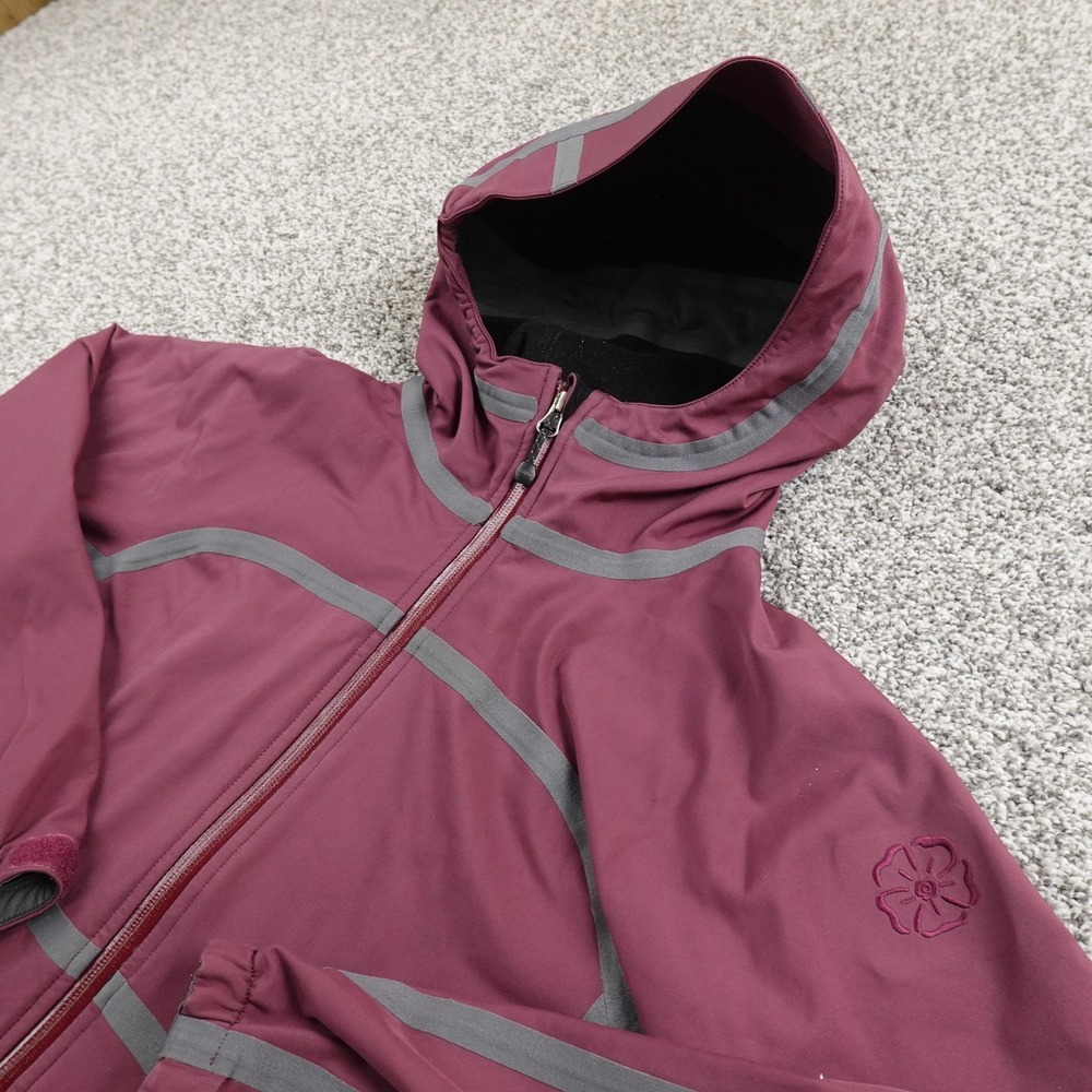 Outdoor Research Jacket Womens S Purple Hooded Softshell Windbreaker Coat Hiking